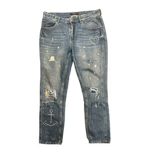 Scotch & Soda “Bandit” Slim Tapered Blauw Souvenir Women’s Jeans (W28 / L28)